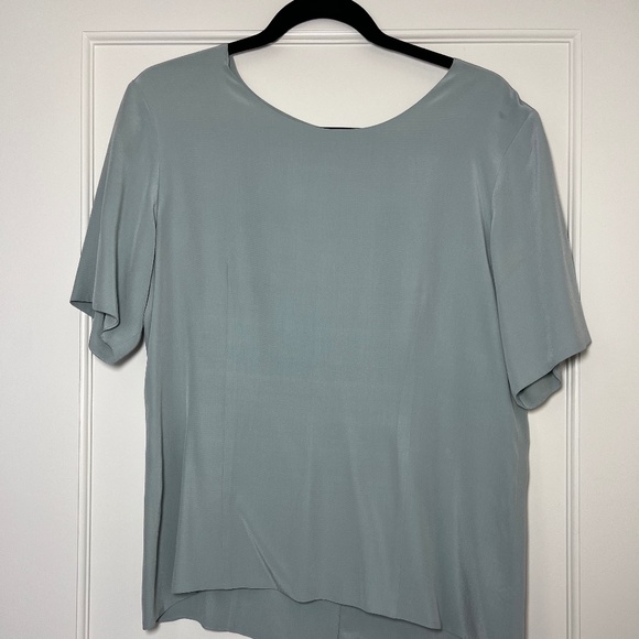 Vintage Classiques Entier 100% Silk Drapey Blouse Top with button back - Picture 1 of 3